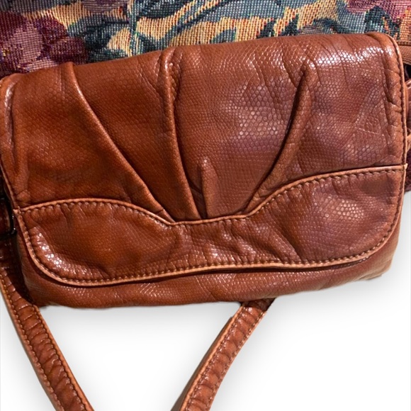 Cross body brown leather purse - Picture 1 of 6